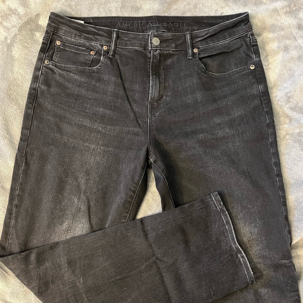 Black flex American eagle jeans